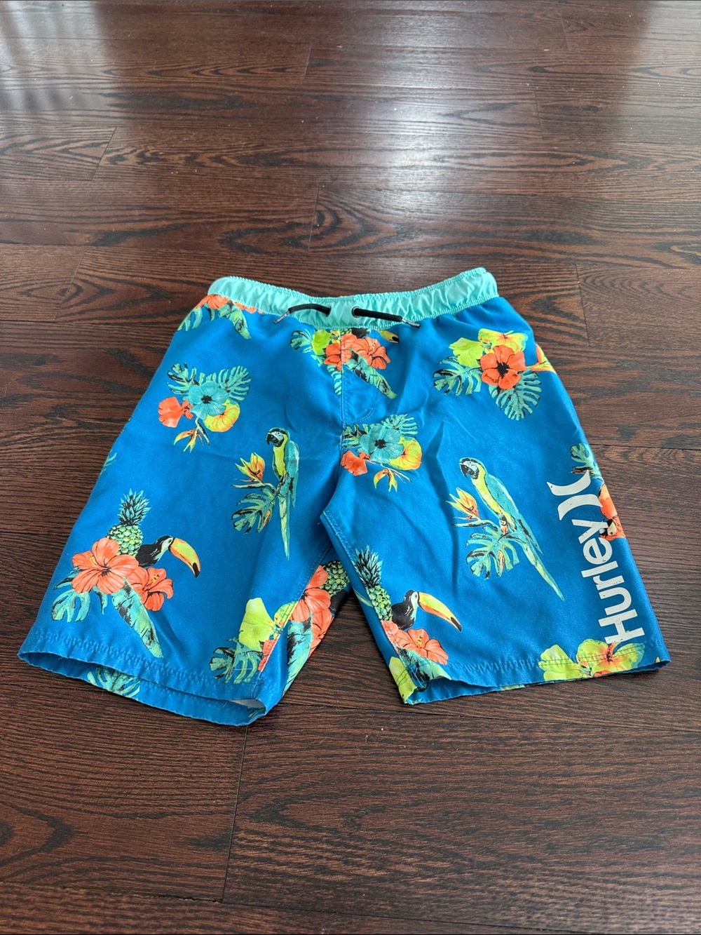 Hurley Blue Tropical Parrot Board Shorts